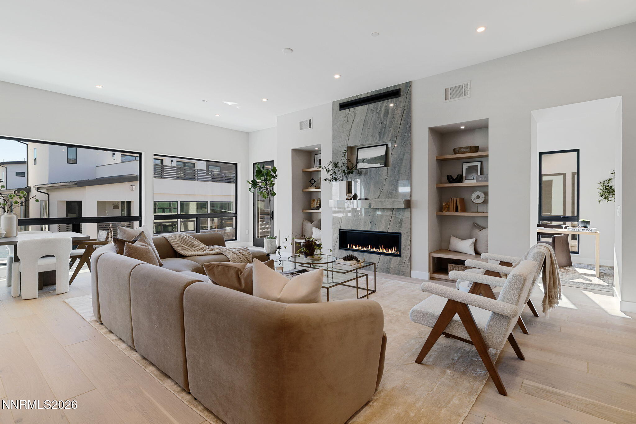 42 Campolina Street Reno, NV 89511 - Photo 3 of 52 a living room with furniture and a fireplace