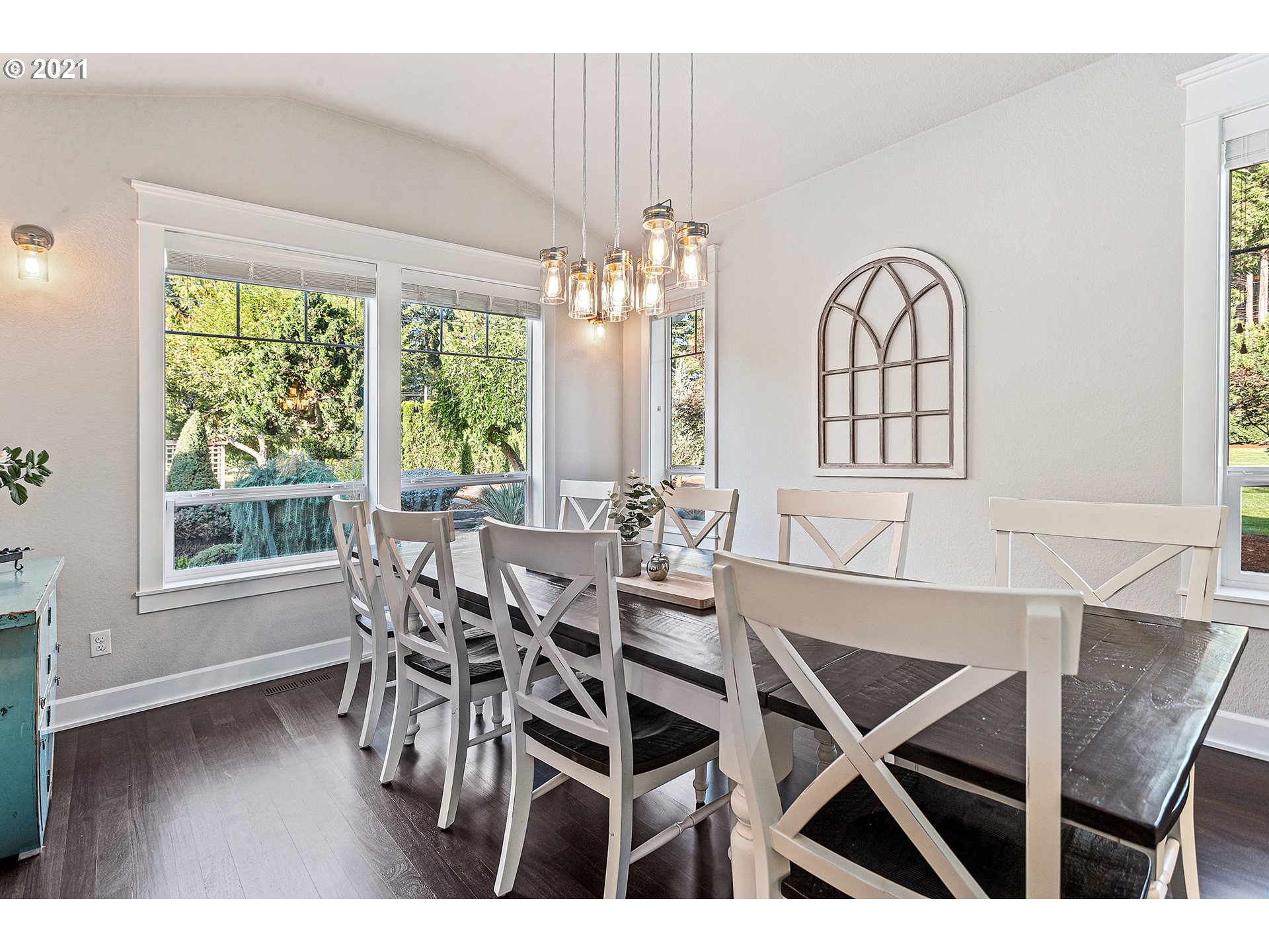 15849 South Harding Road Oregon City, OR 97045 - Photo 7 of 32 a view of a dining room with furniture window and outside view