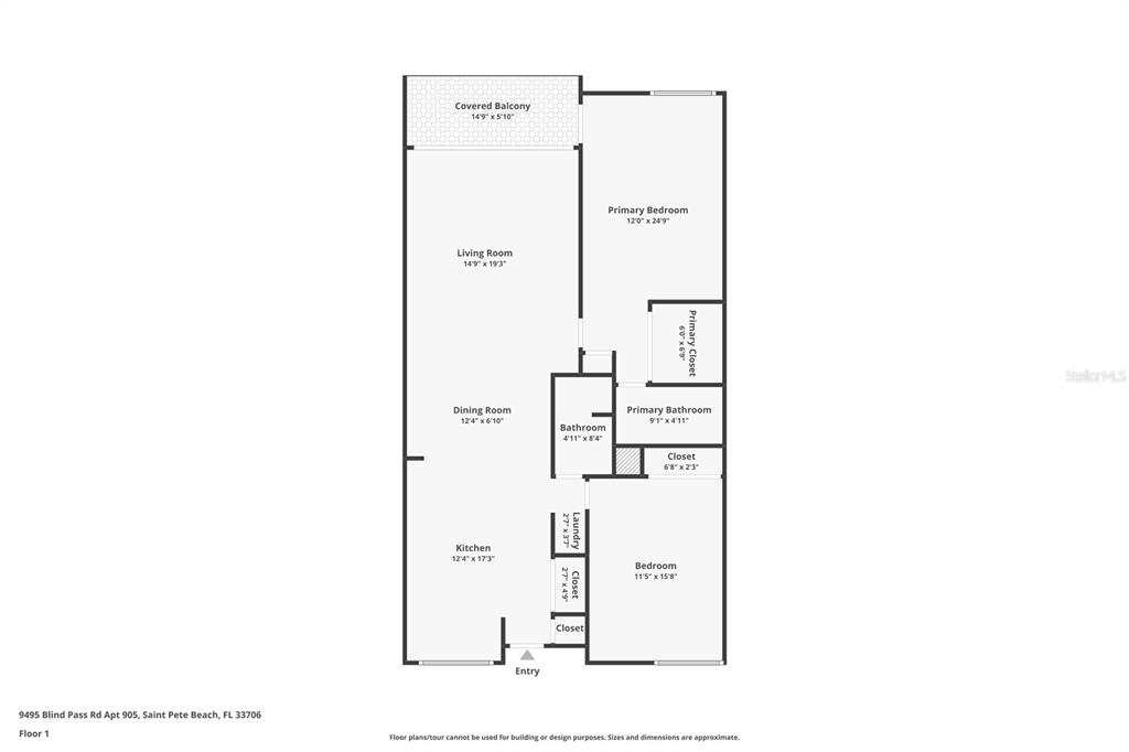 9495 Blind Pass Road, Unit 905 St. Pete Beach, FL 33706 - Photo 26 of 59 a picture of a floor plan