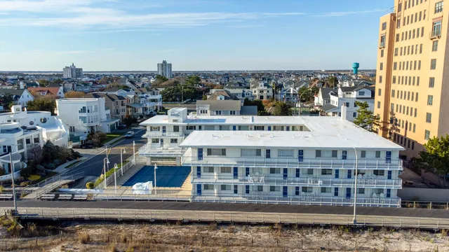 an aerial view of multiple house