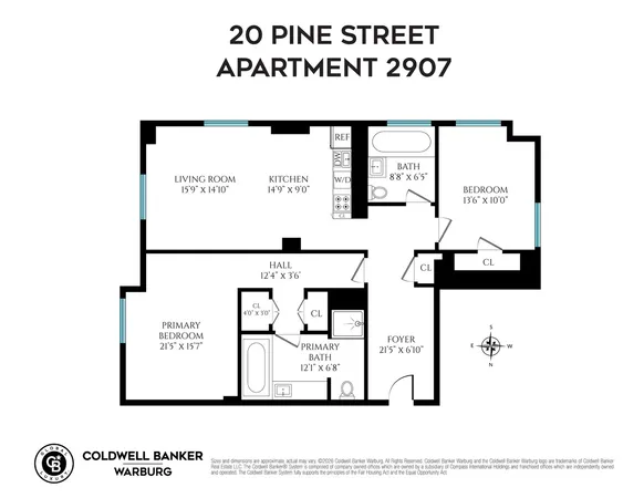 $1,850,000 | 20 Pine Street, Unit 2907 | Financial District