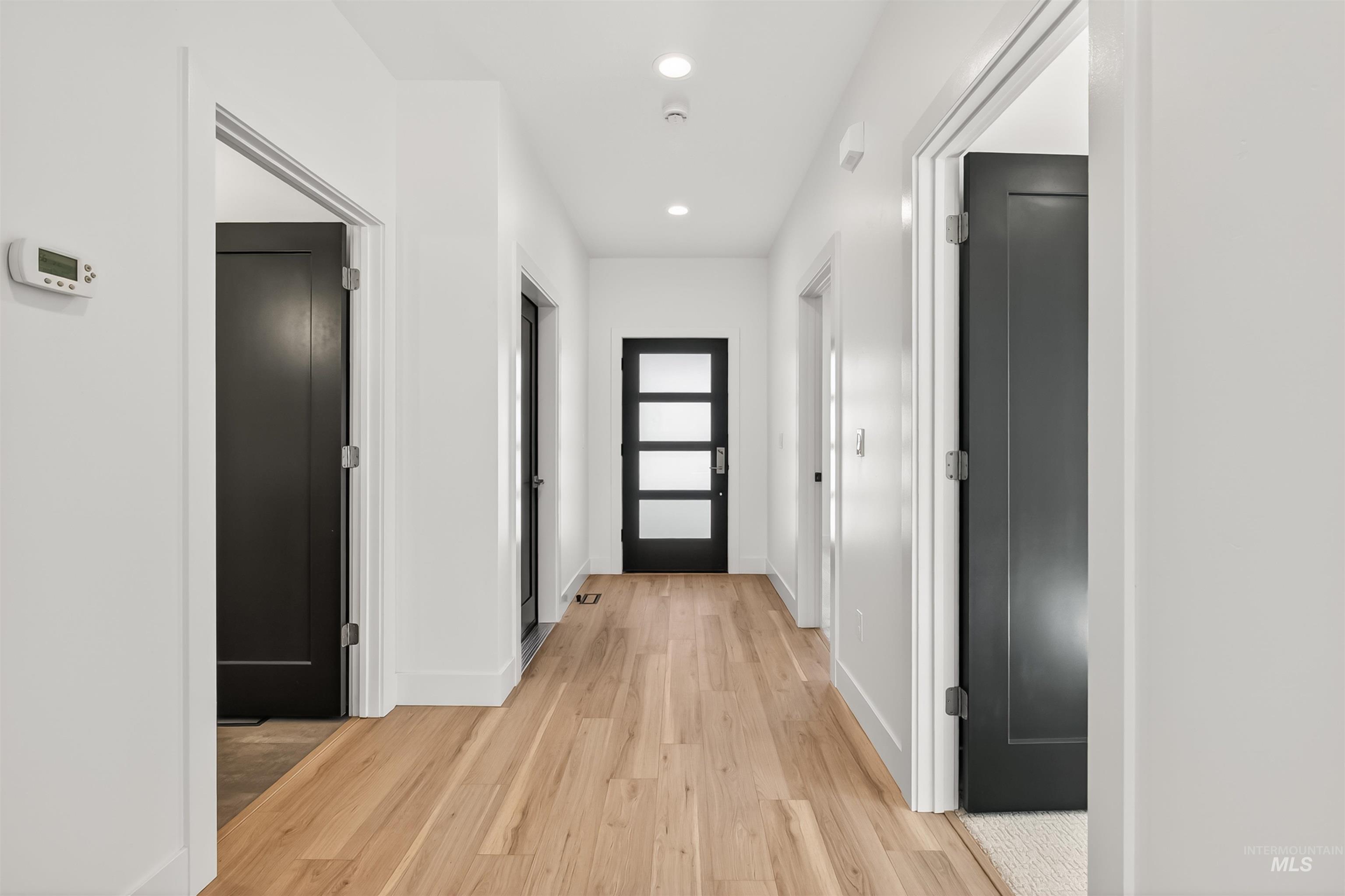 3710 22nd Street Lewiston, ID 83501 - Photo 6 of 36 Hallway with light wood finished floors and recessed lighting
