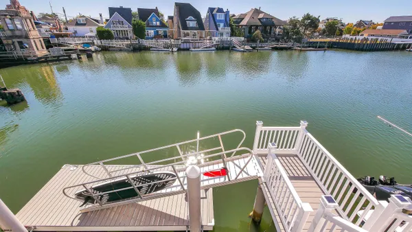 a view of balcony with furniture