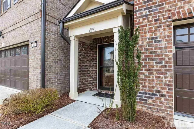 a view of front door of house