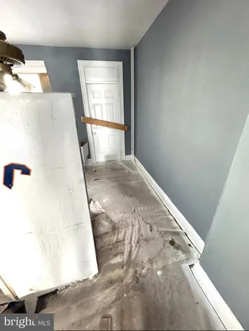 a view of a white door