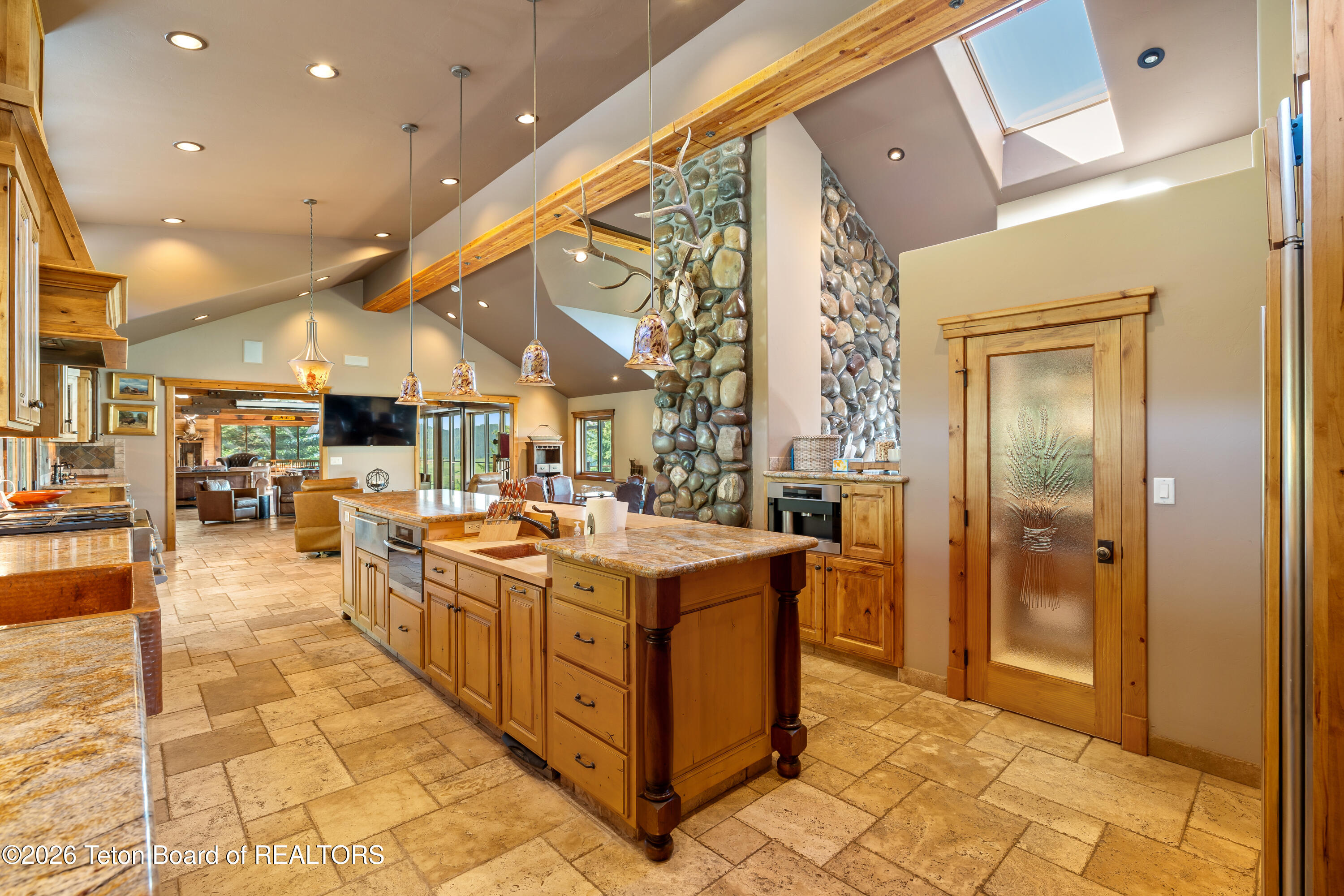2490 La Bonte Road Jackson, WY 83001 - Photo 14 of 50 Kitchen Island Scene