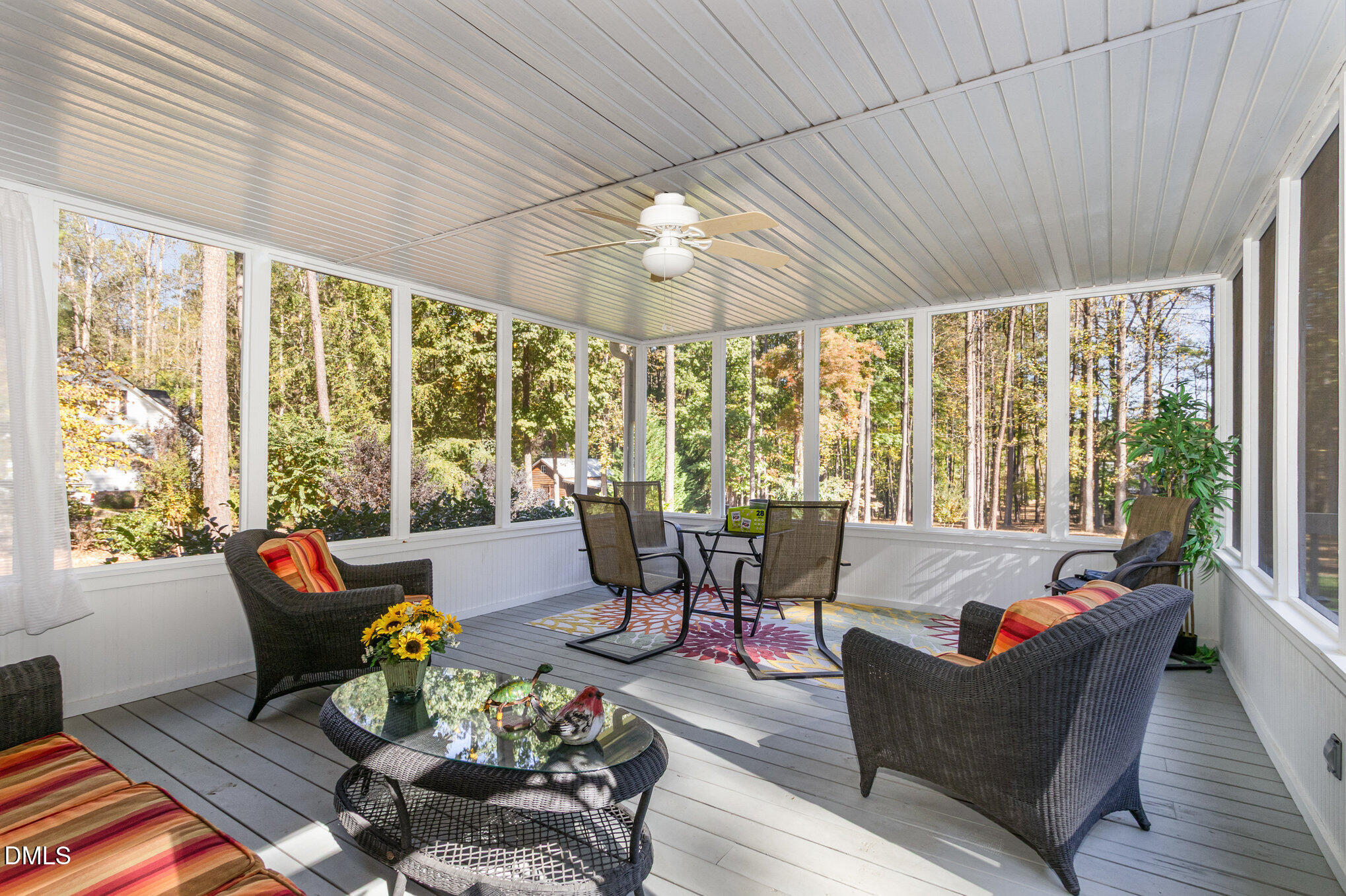 6018 West Tom Parham Road Oxford, NC 27565 - Photo 16 of 36 a living room with furniture and floor to ceiling windows