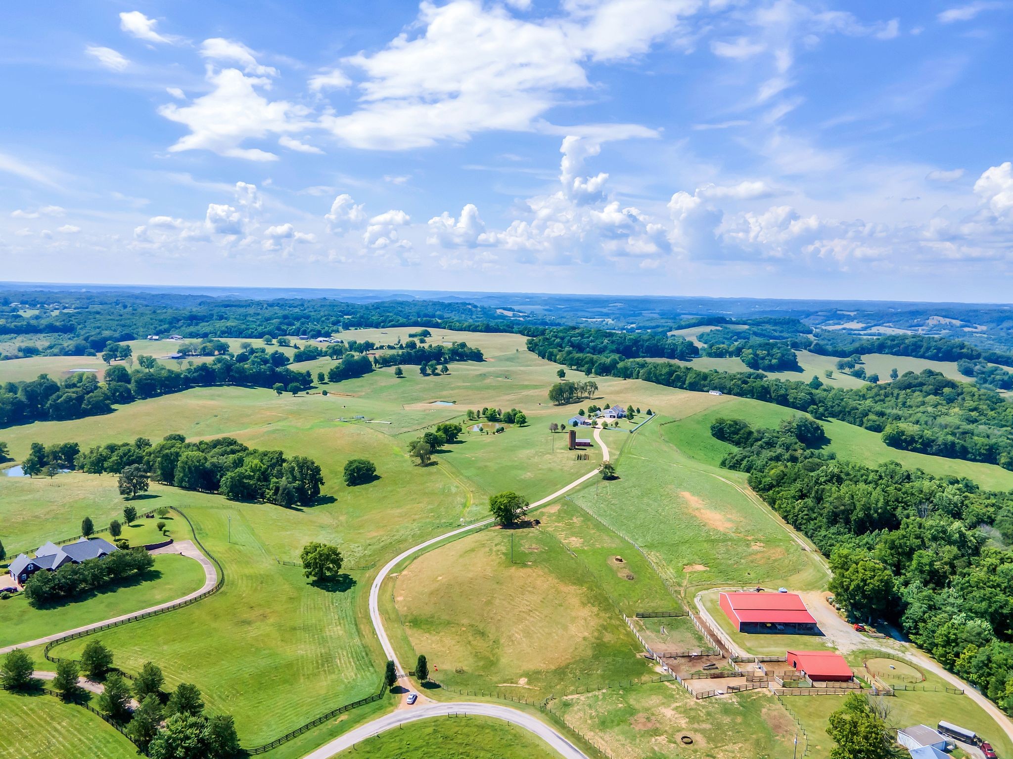 284 Firetower Road Pulaski, TN 38478 - Photo 44 of 58 an aerial view of a pool residential houses and city view