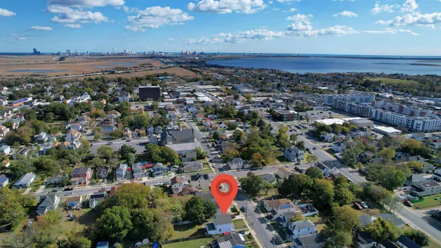 an aerial view of a city