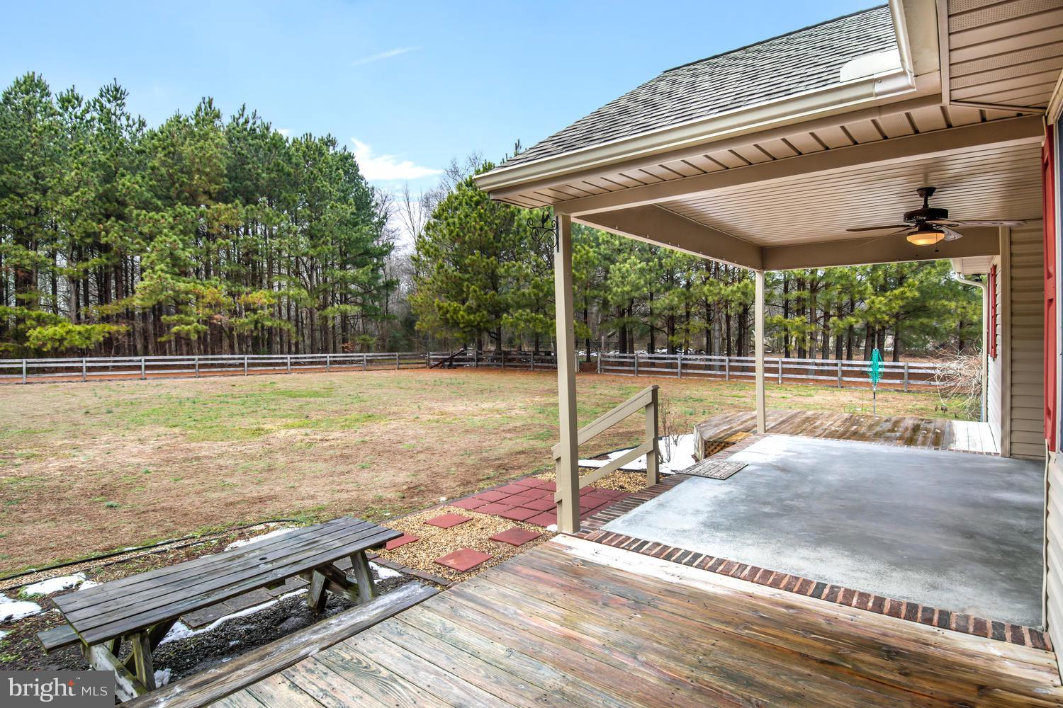 12168 Holly Road Ridgely, MD 21660 - Photo 29 of 46 Deck overlooking backyard