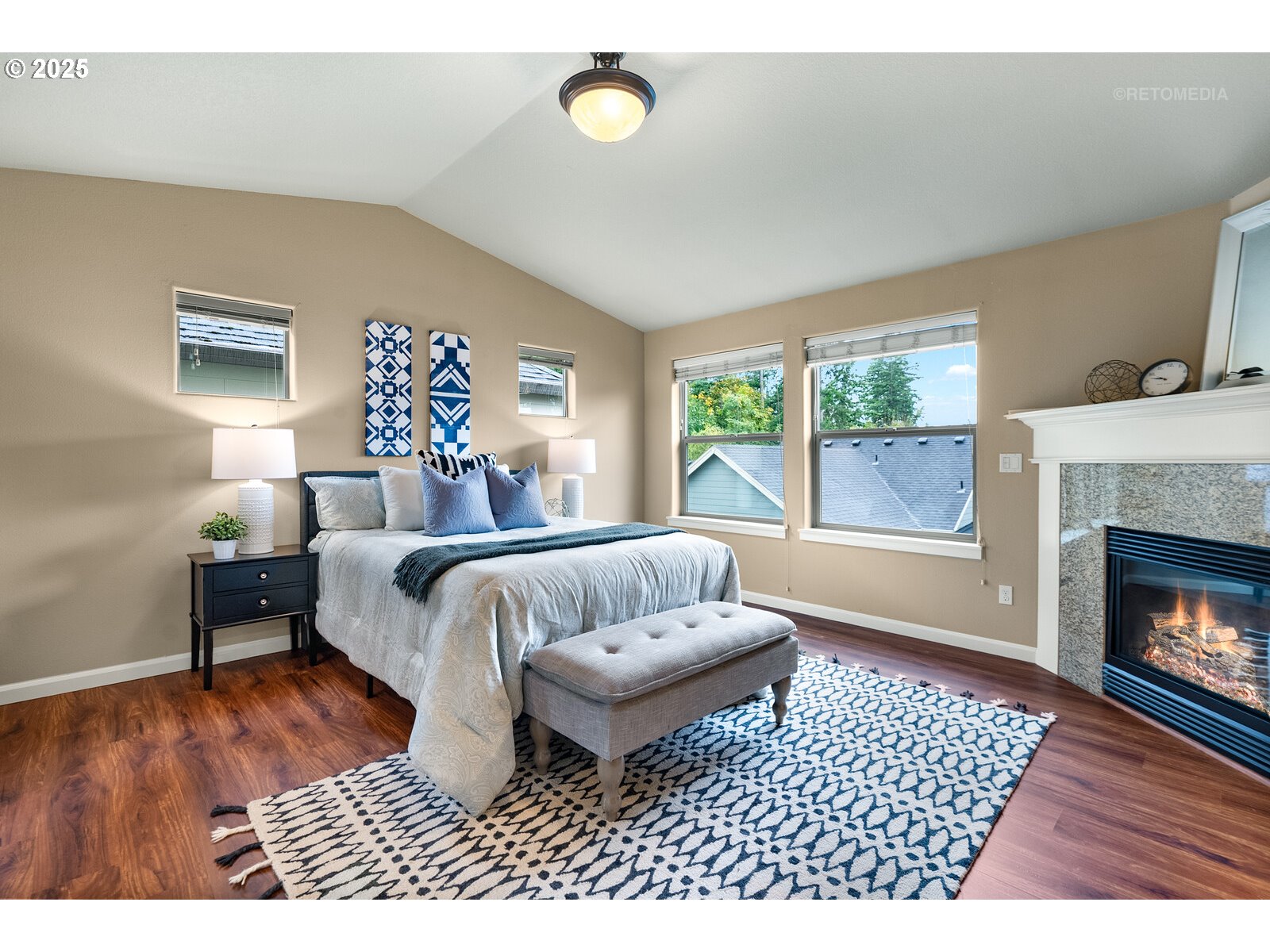 865 Southwest 90th Avenue Portland, OR 97225 - Photo 20 of 36 a living room with furniture and a fireplace
