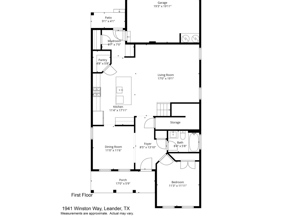 1941 Winston Way Leander, TX 78641 - Photo 26 of 28 View of room layout