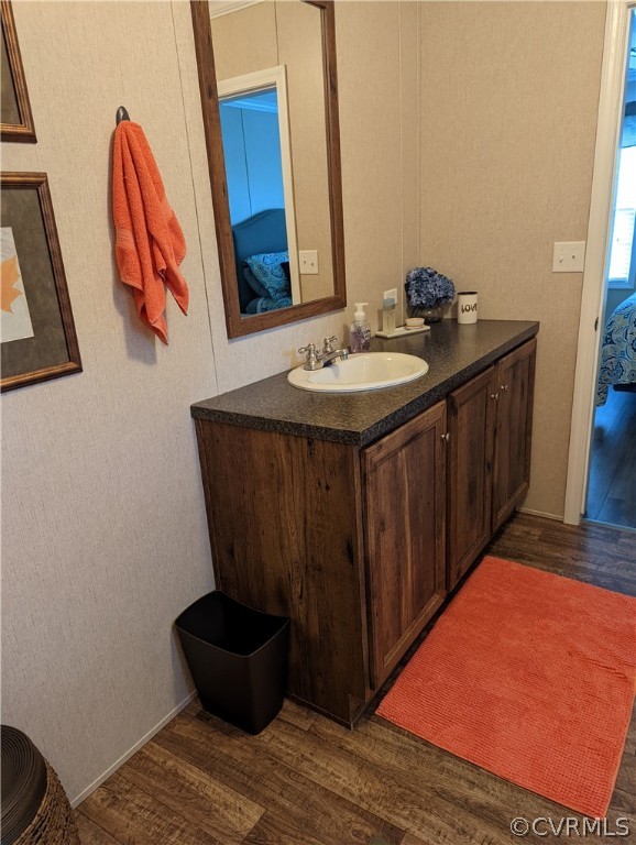 10721 West Bunker Hill Road Rice, VA 23966 - Photo 8 of 21 a bathroom with a sink and a mirror