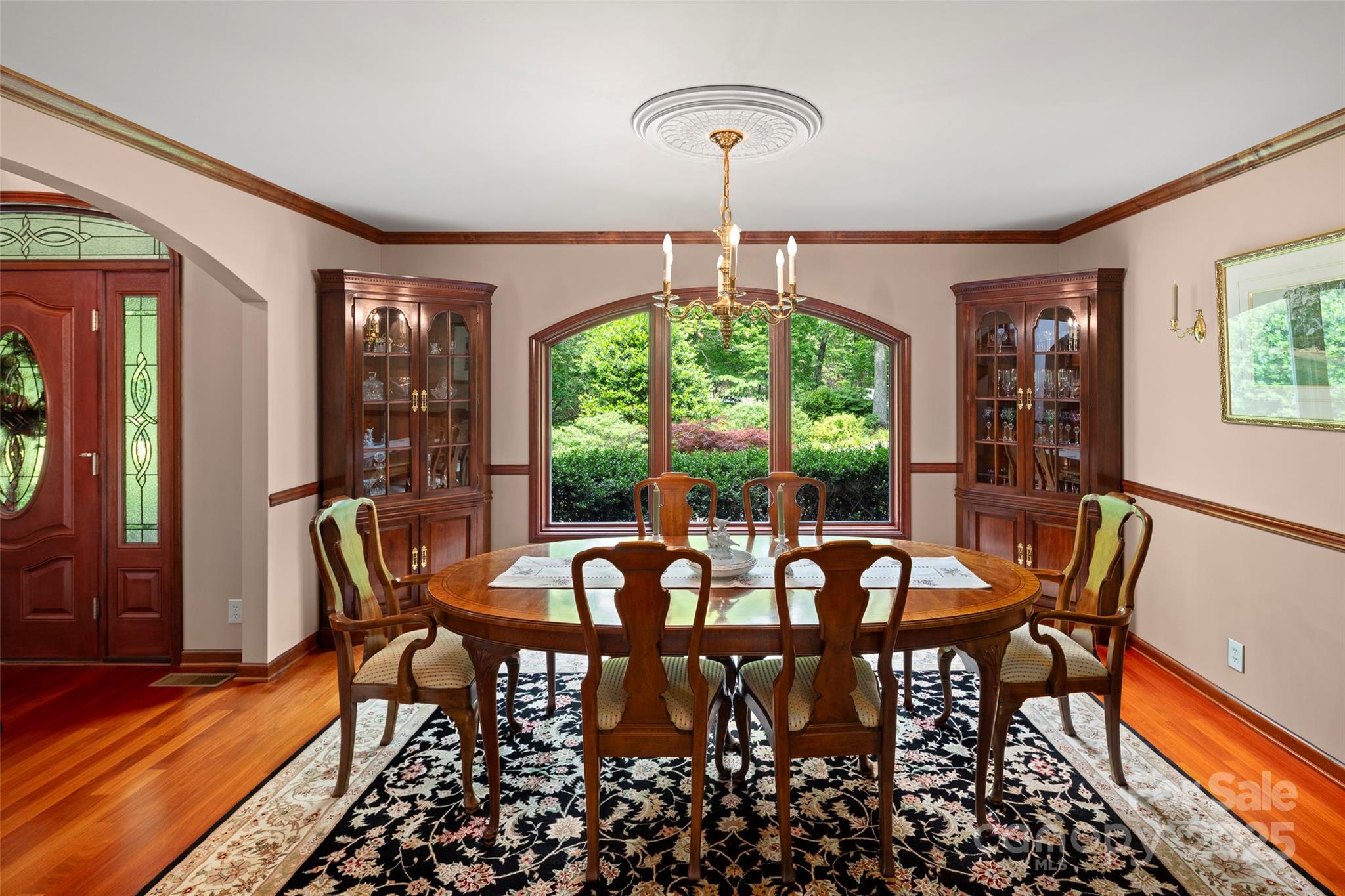 421 North Boundary Road Mill Spring, NC 28756 - Photo 8 of 43 a view of a dining room with furniture window and outside view