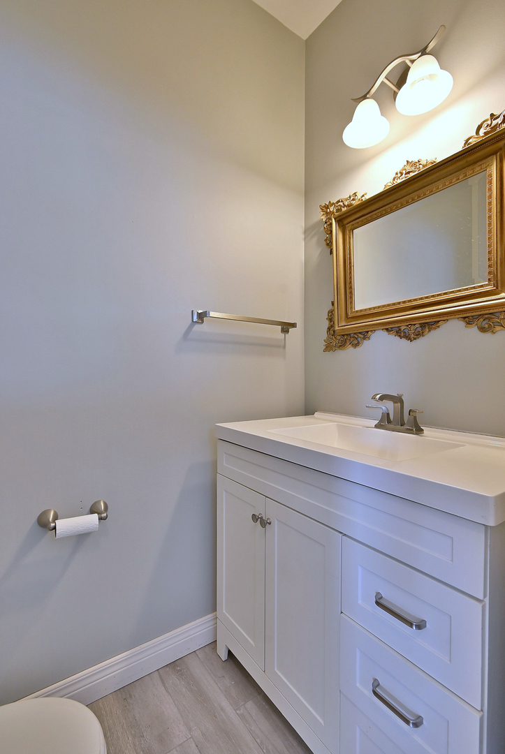 233 Pawtucket Avenue Elgin, IL 60124 - Photo 22 of 49 a bathroom with a sink and a mirror