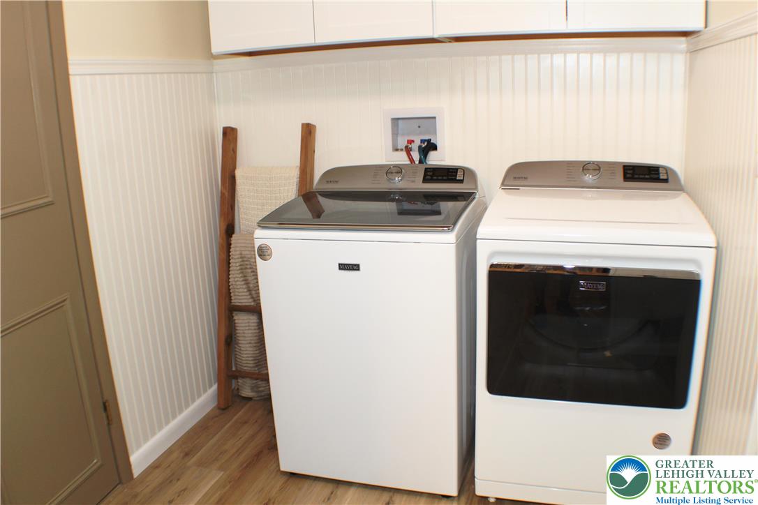 909 Wood Road Danielsville, PA 18038 - Photo 27 of 56 a utility room with dryer and washer
