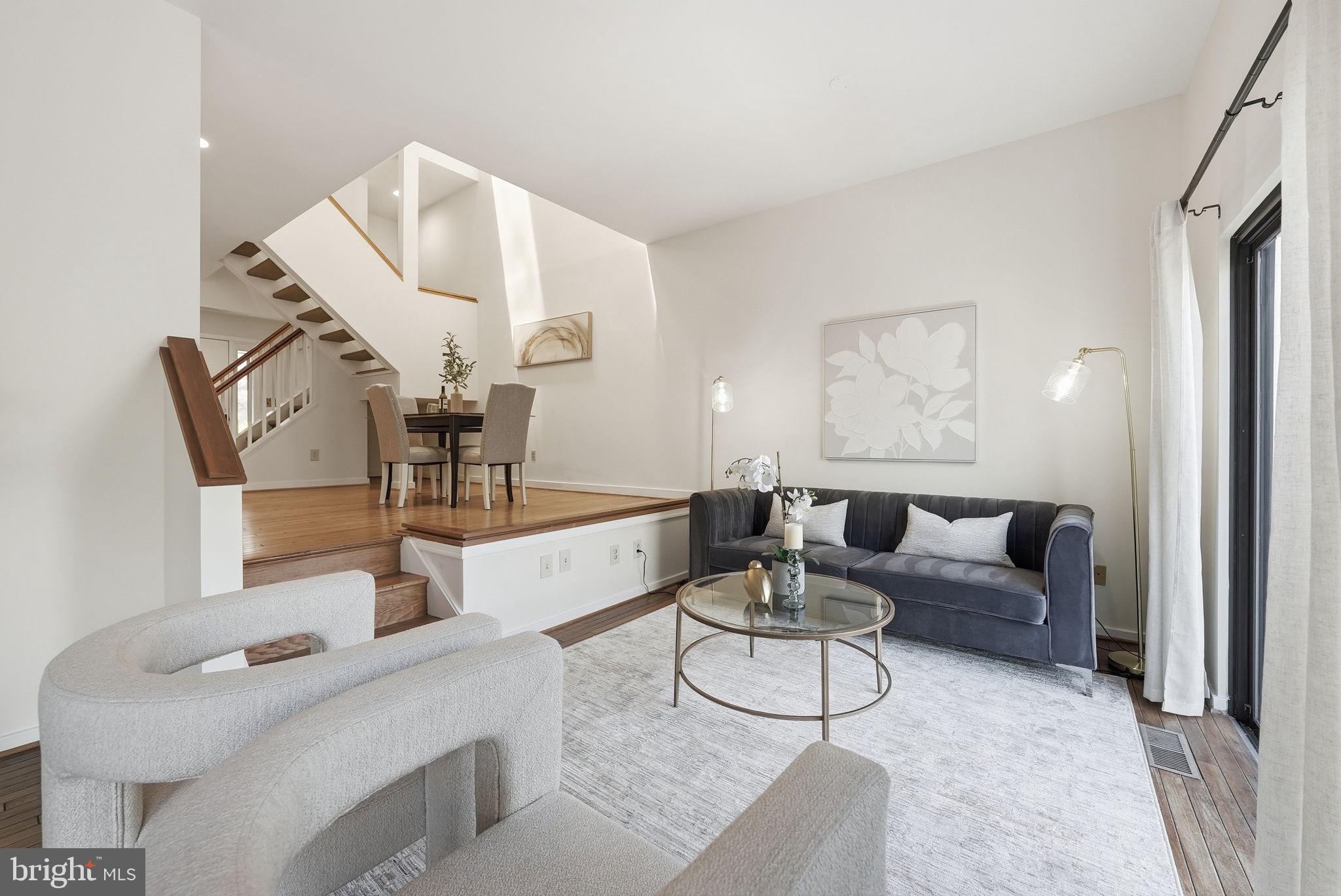 11124 Glade Drive Reston, VA 20191 - Photo 4 of 47 Spacious Living Room Overlooking The Wharf Pond