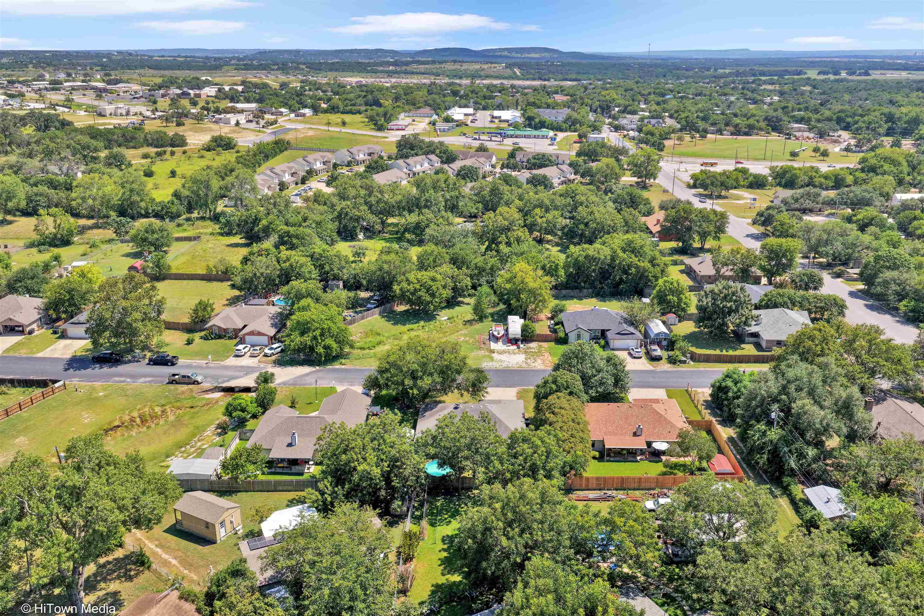 1004 East Johnson Street Burnet, TX 78611 - Photo 21 of 23 an aerial view of residential house with outdoor space