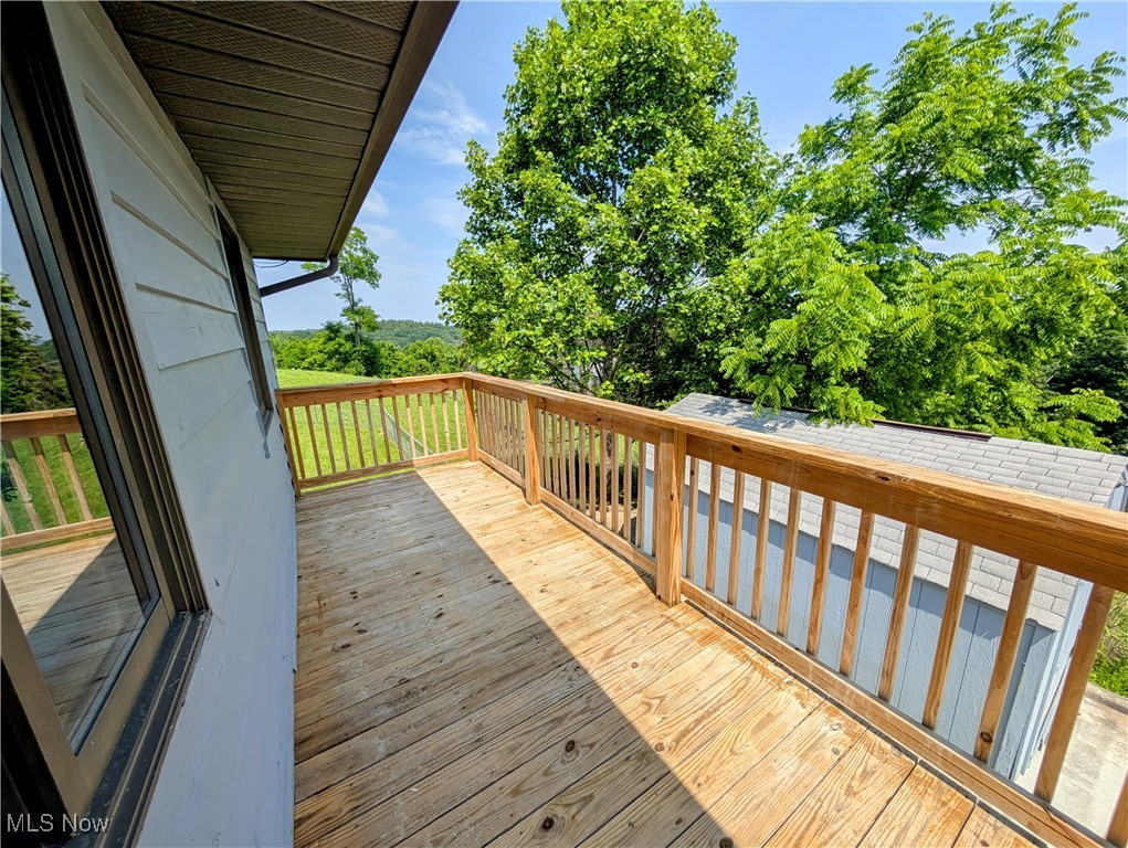 77 Morgan Ridge Road Walker, WV 26180 - Photo 10 of 30 View of wooden terrace