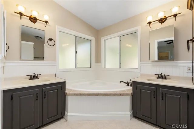 a view of a park with swings