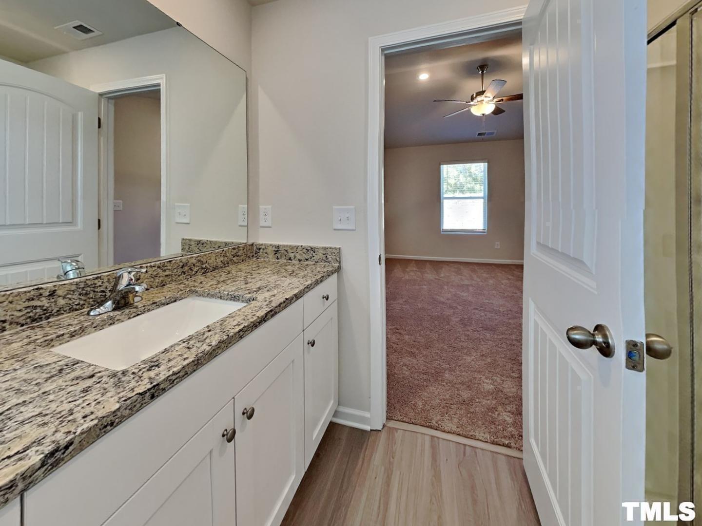 175 Coleshill Road Angier, NC 27501 - Photo 9 of 16 a bathroom with a sink and a mirror