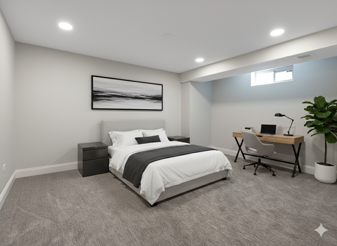 4343 Davis Street Skokie, IL 60076 - Photo 34 of 41 a bedroom with bed and a potted plant