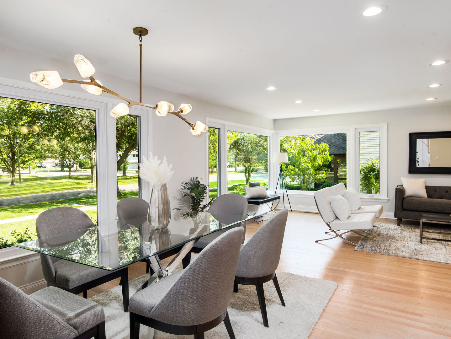 4343 Davis Street Skokie, IL 60076 - Photo 5 of 41 a view of a dining room with furniture window and outside view