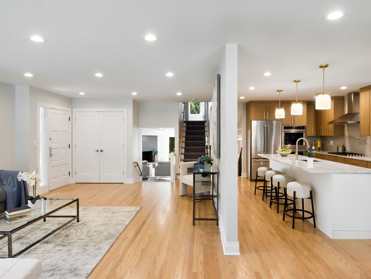 4343 Davis Street Skokie, IL 60076 - Photo 9 of 41 a view of a kitchen with dining table and chairs