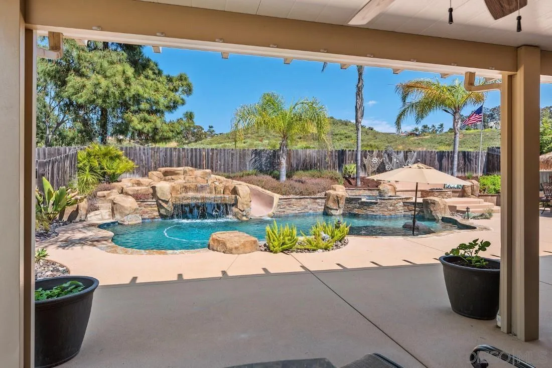 13829 Tobiasson Road Poway, CA 92064 - Photo 35 of 52 a view of swimming pool with a patio