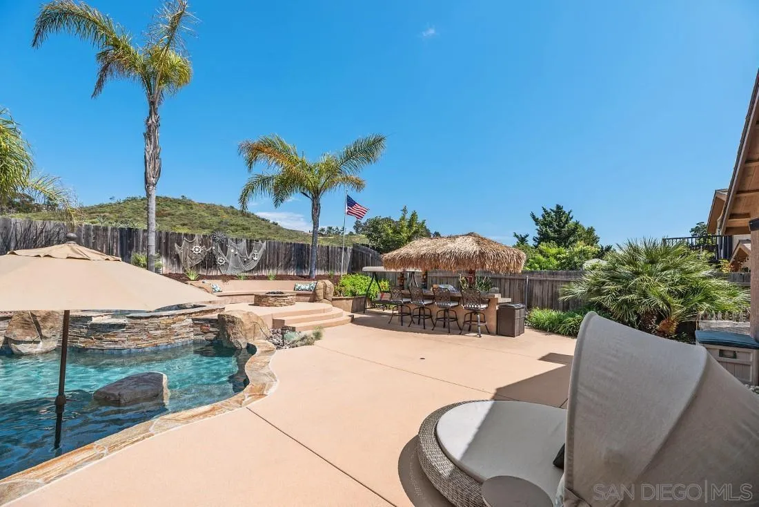 13829 Tobiasson Road Poway, CA 92064 - Photo 38 of 52 a view of a patio with a table and chairs