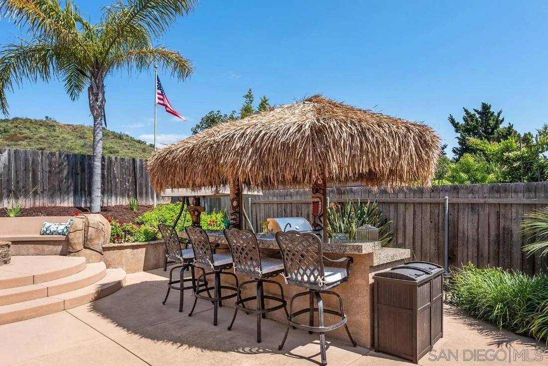 13829 Tobiasson Road Poway, CA 92064 - Photo 39 of 52 a view of outdoor sitting area with furniture and wooden fence