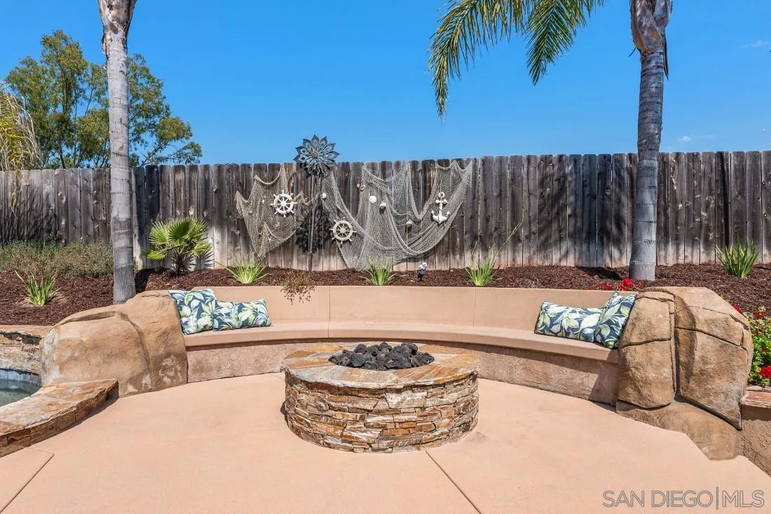 13829 Tobiasson Road Poway, CA 92064 - Photo 47 of 52 a wooden bench sitting in front of a building
