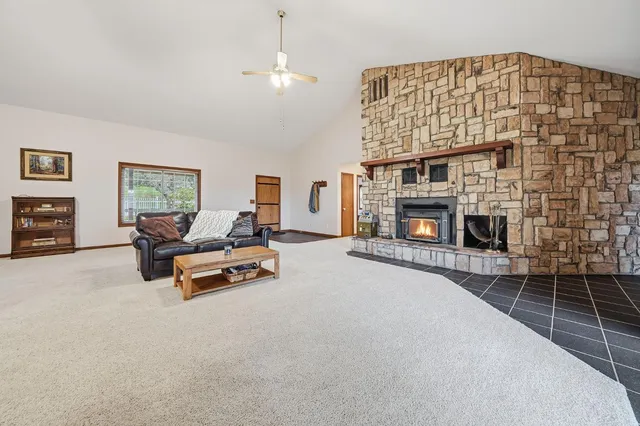 a kitchen with a stove and a microwave