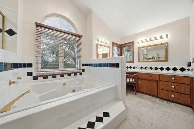 a view of a lake view and mountain view