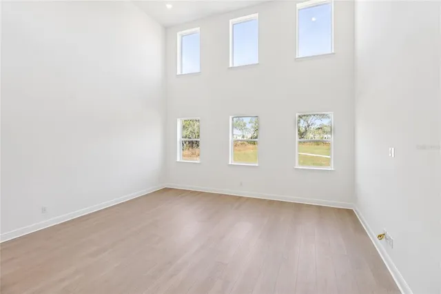 a view of a hallway with staircase