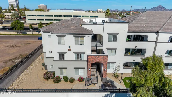 a aerial view of a house