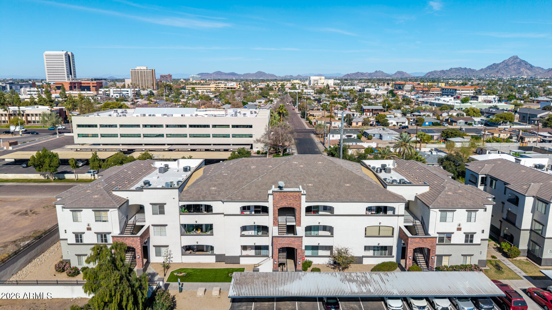 3302 North 7th Street, Unit 232 Phoenix, AZ 85014 - Photo 35 of 47 a view of a large building with a city view