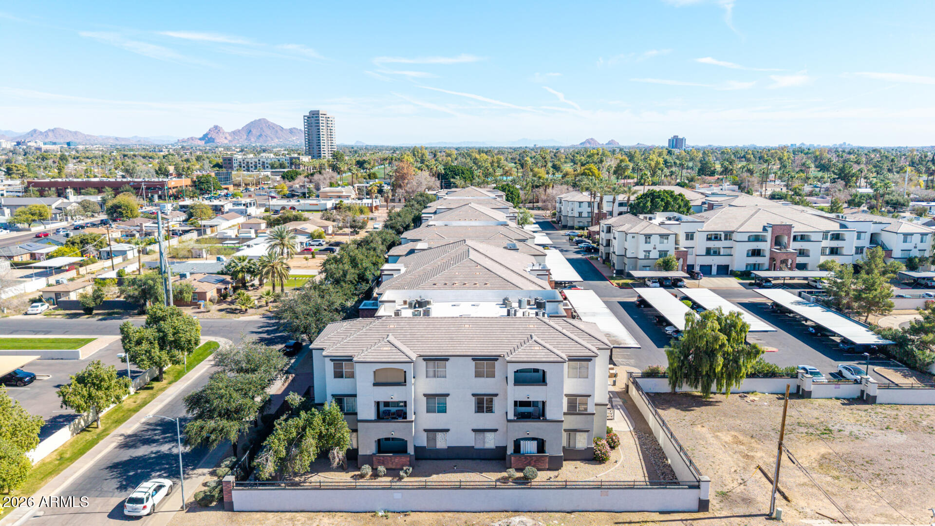 3302 North 7th Street, Unit 232 Phoenix, AZ 85014 - Photo 38 of 47 a view of a city with tall buildings in the background