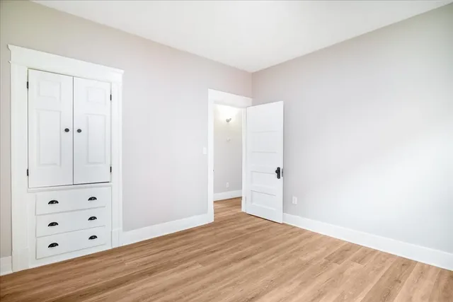 a close up of a wall with a cabinet