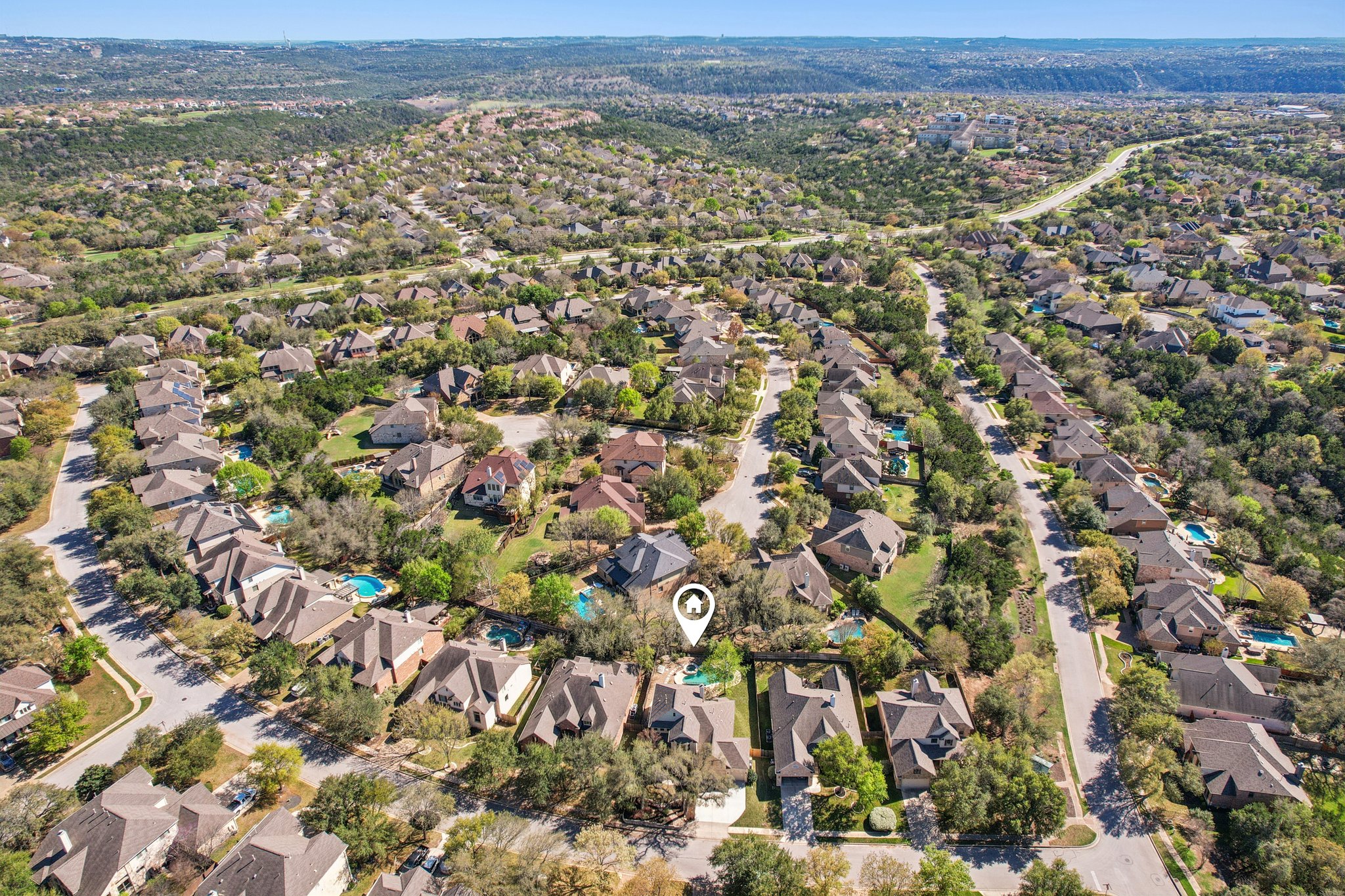 12913 Little Dipper Path Austin, TX 78732 - Photo 25 of 30 an aerial view of a city