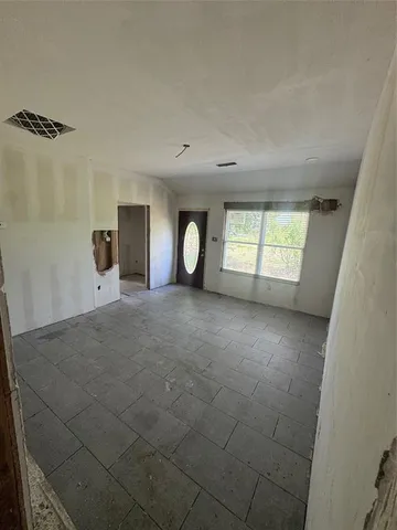 a view of a room with window