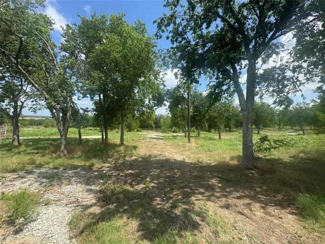 a view of a big house with a big yard and a large tree