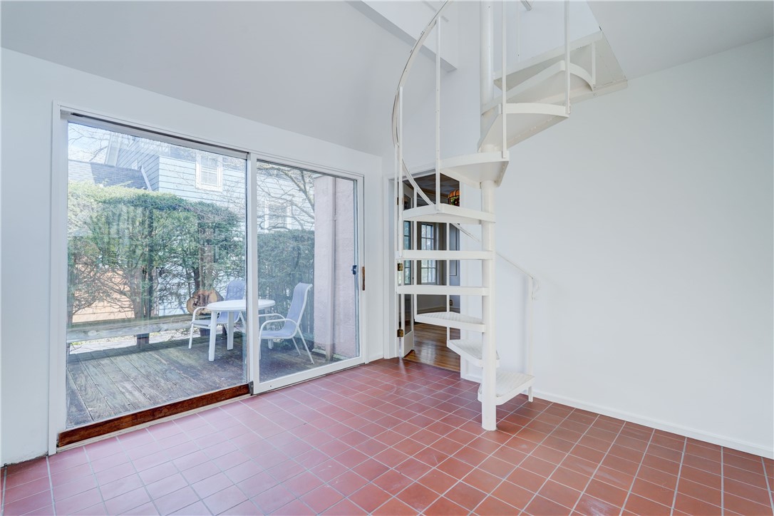 54 Nunda Boulevard Rochester, NY 14610 - Photo 15 of 40 Spiral staircase for quick access to the 2nd floor
