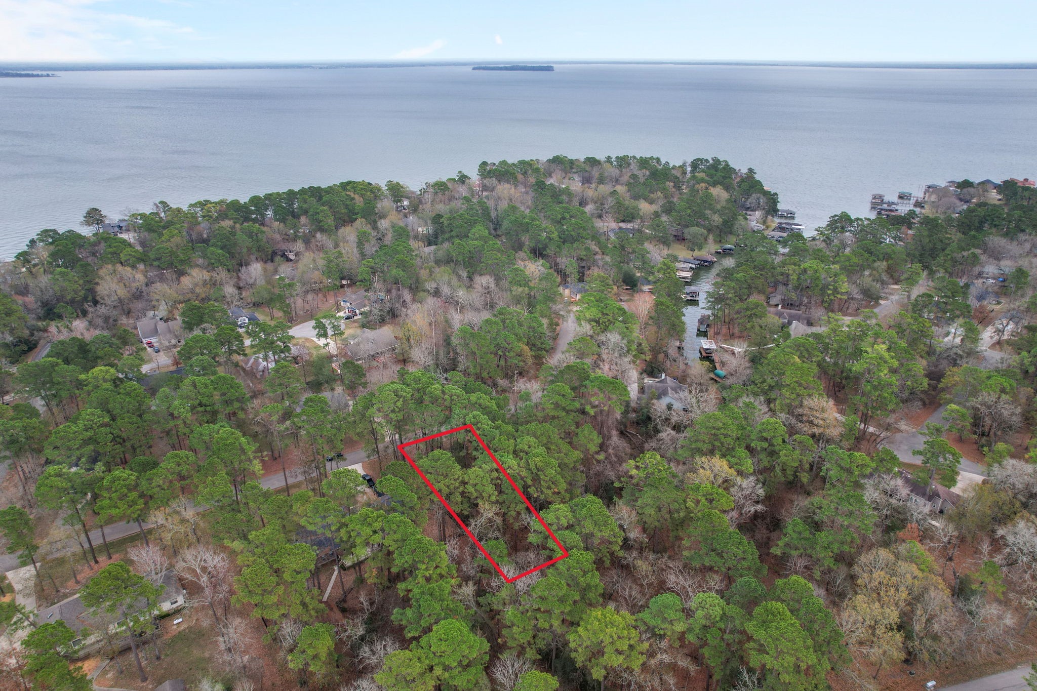 219 Kings Way Coldspring, TX 77331 - Photo 10 of 12 a view of a lake with a mountain in the back