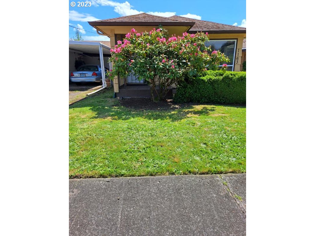 1163 D Street Springfield, OR 97477 - Photo 35 of 37 a backyard of a house with lots of green space