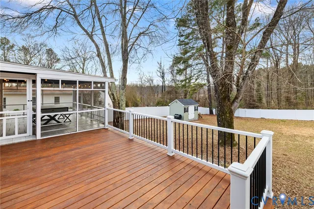 a view of a roof deck