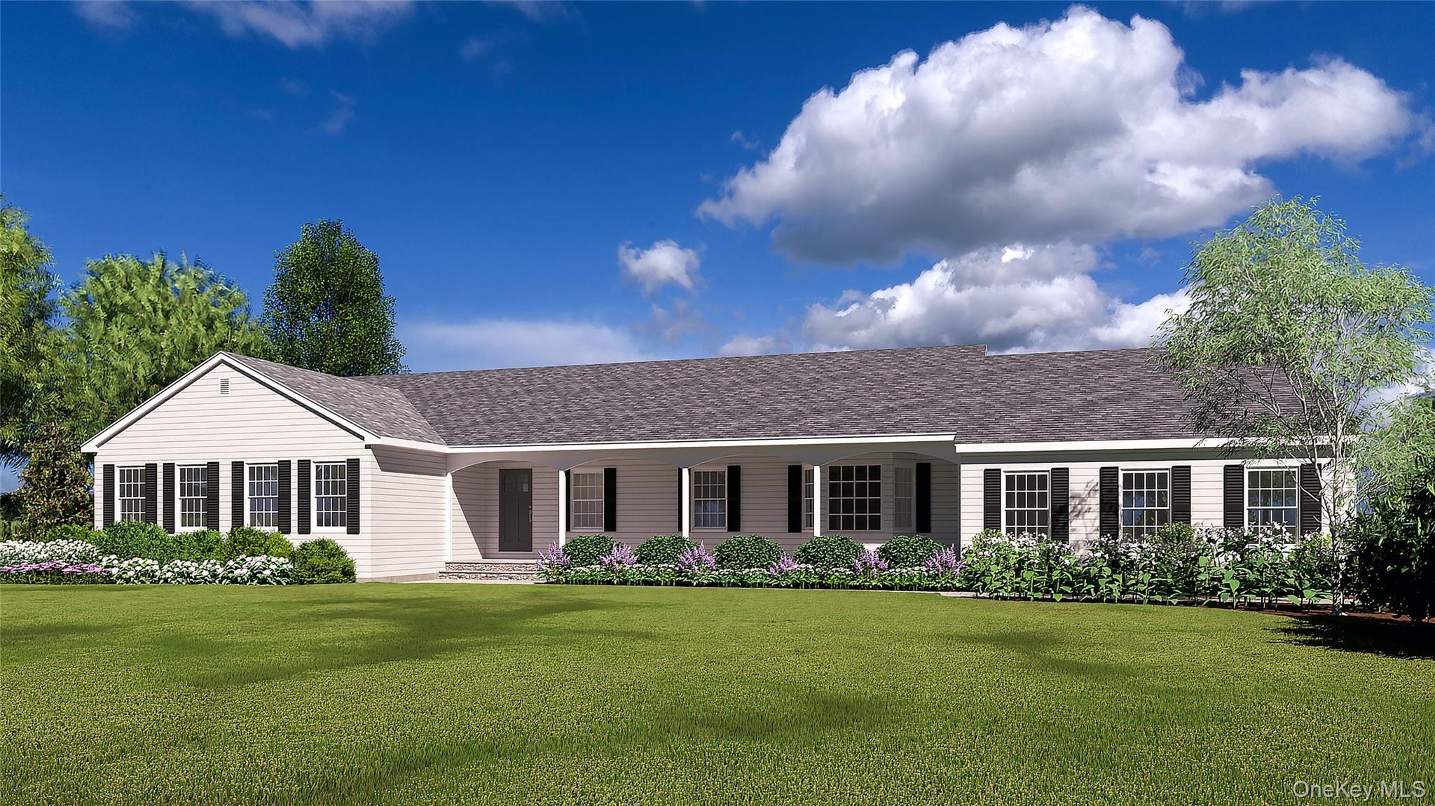 46 Mt Grey Road Stony Brook, NY 11790 - Photo 2 of 15 a front view of a house with a garden