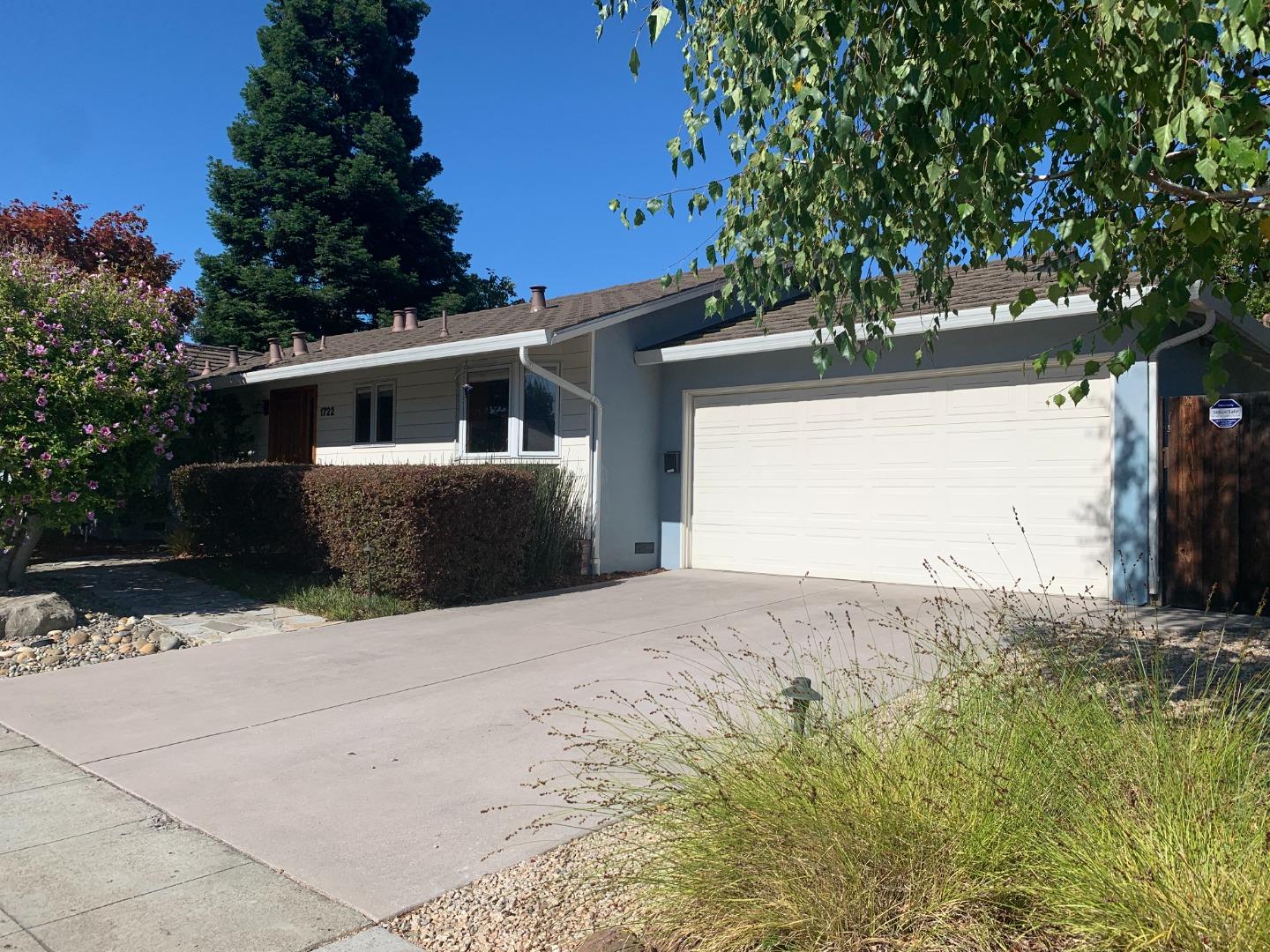 1722 Walnut Drive Mountain View, CA 94040 - Photo 2 of 35 a front view of house with yard