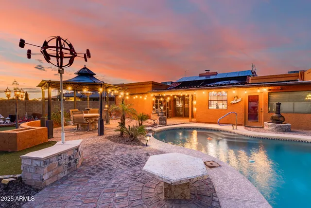 a view of a golf course with a lake