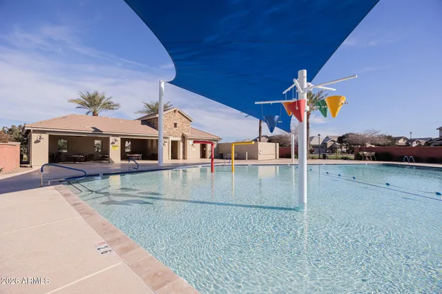 a view of a house with a swimming pool